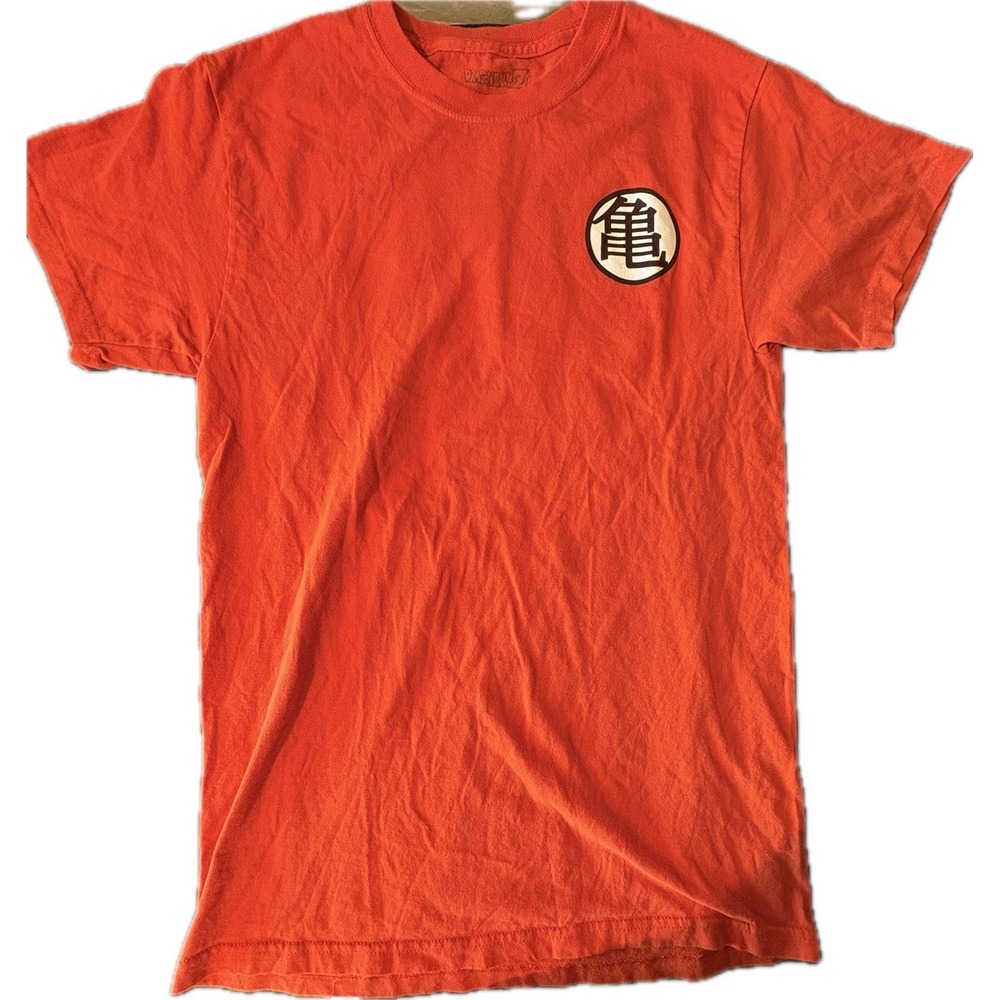 Dragon ball Z Goku Kame Turtle King Kai Kai Symbol T Shirt Small Orange Anime
